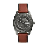 Fossil - Machine Men'S Brown Leather Watch-FS5900