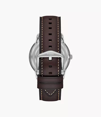 Fossil - Neutra Minimalist Men'S Brown Leather Watch-FS5905