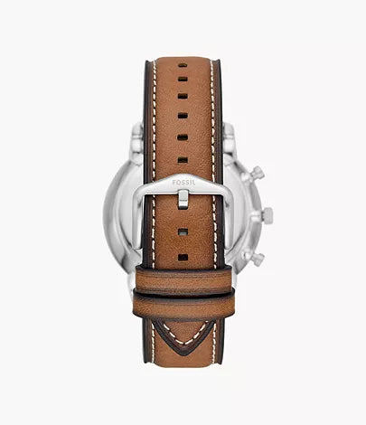 Fossil Neutra Mens Brown Leather Watch-FS5963