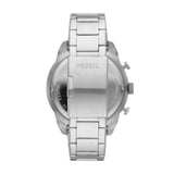 Fossil Bronson Mens Silver Stainless Steel Watch-FS5968SET