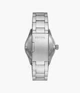 Fossil Defender Men Silver Stainless Steel Watch-FS5973