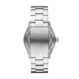 Fossil Defender Mens Silver Stainless Steel Watch-FS5976