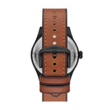 Fossil Defender Mens Brown Leather Watch-FS5978