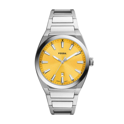 Fossil Men's Everett Three-Hand Date Stainless Steel Watch - FS5985