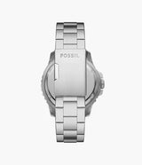 Fossil Fossil Blue Men Silver Stainless Steel Watch-FS5991