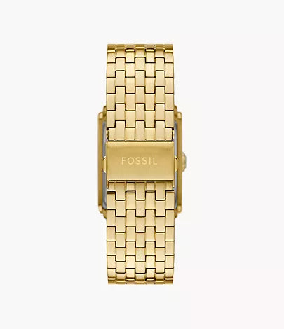 Fossil Men's Carraway Three-Hand, Gold-Tone Stainless Steel Watch - FS6009