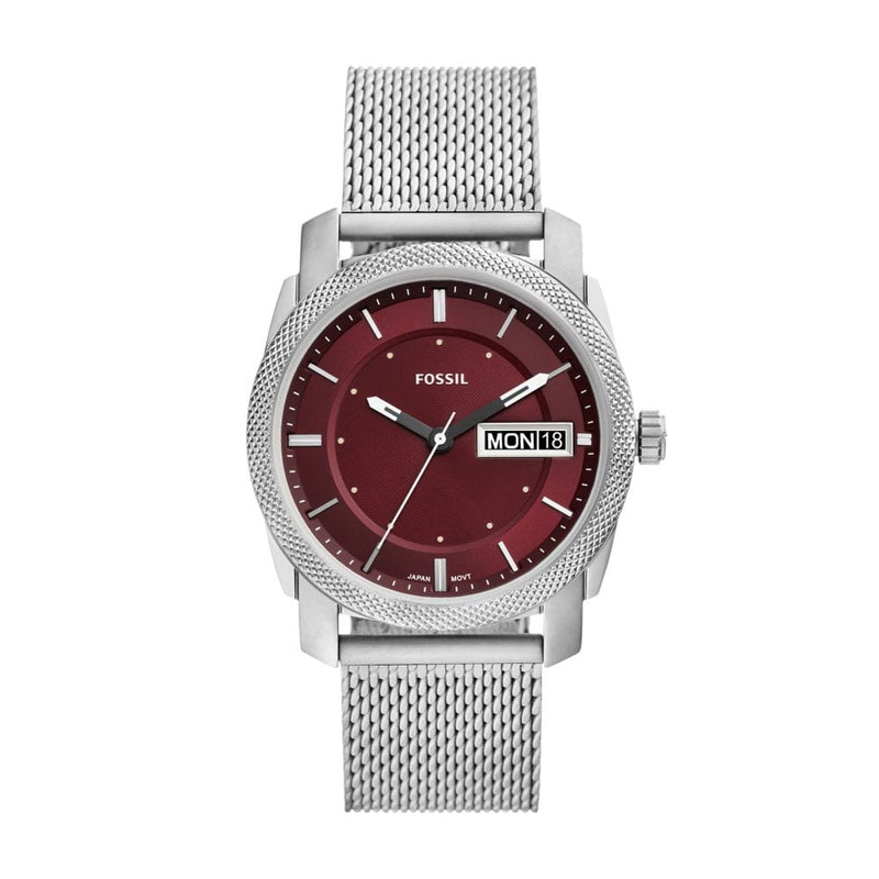 Fossil Machine Mens Silver Stainless steel Watch-FS6014