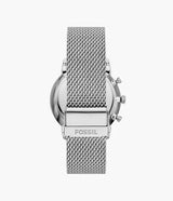 Fossil Neutra Mens Silver Stainless Steel Watch-FS6021SET