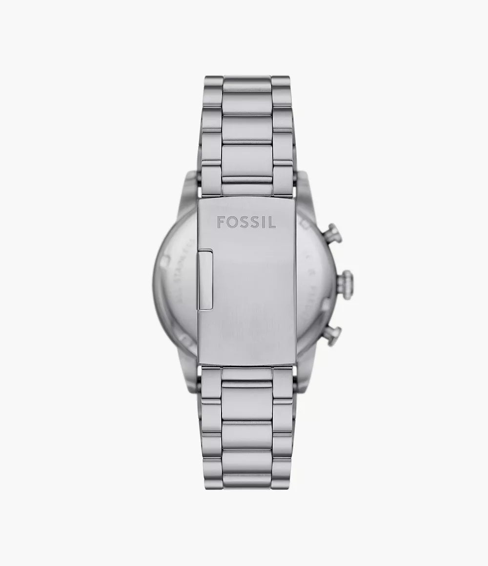 Fossil Sport Tourer Mens Silver Stainless Steel Watch-FS6048
