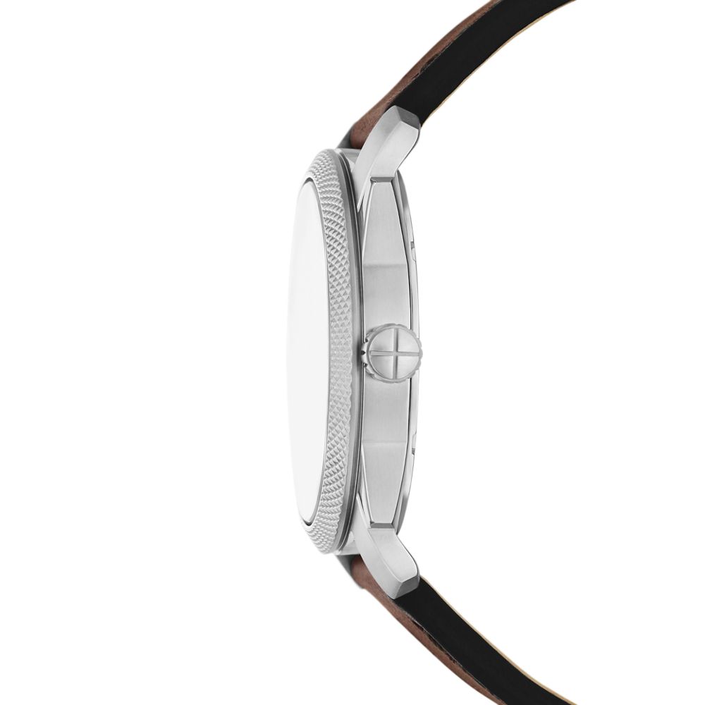 Fossil Machine Mens Brown Leather Strap Watch-FS6085