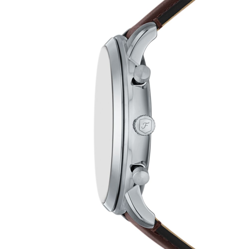 Fossil Neutra Mens Brown Leather Strap Watch-FS6109