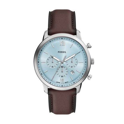 Fossil Neutra Mens Brown Leather Strap Watch-FS6109