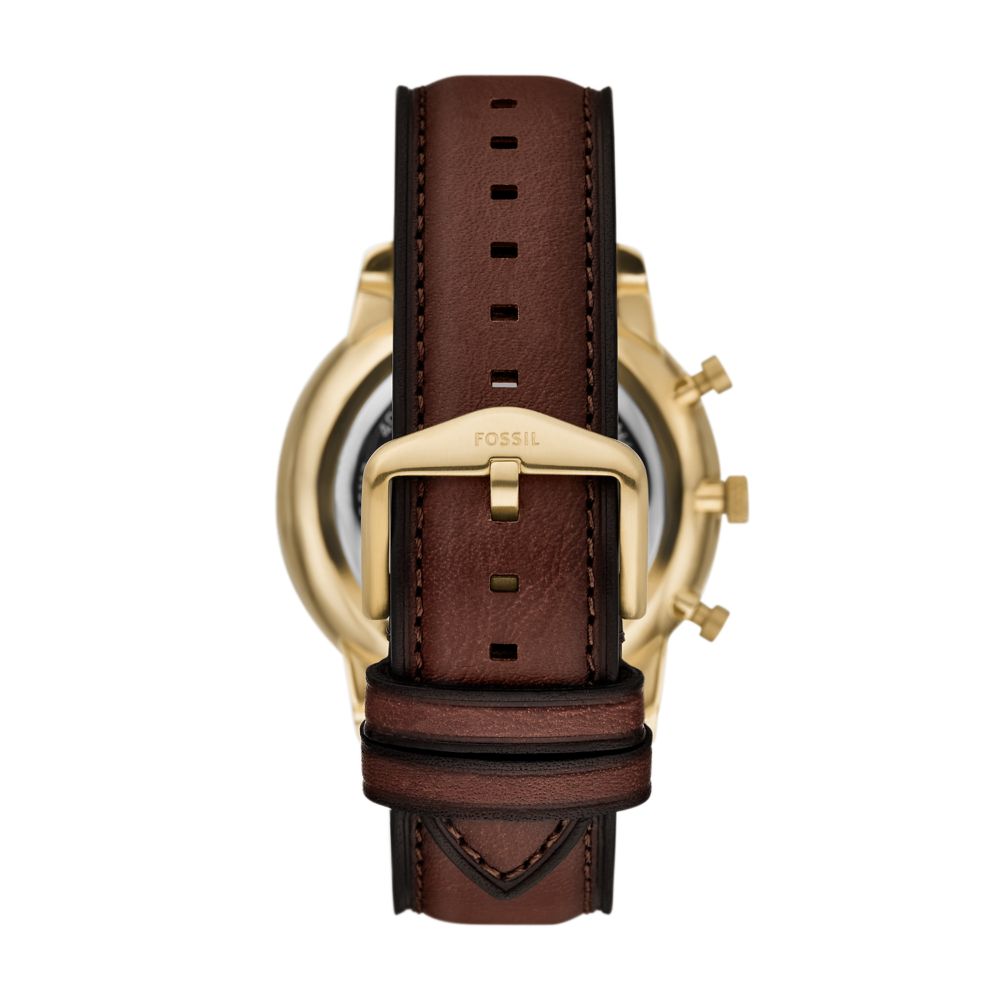 Fossil Neutra Mens Brown Leather Strap Watch-FS6113
