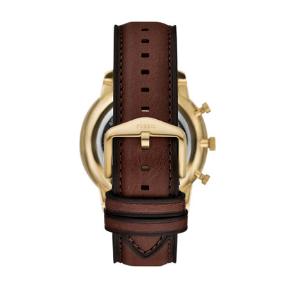 Fossil Neutra Mens Brown Leather Strap Watch-FS6113