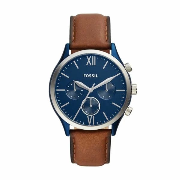 Fossil Fenmore Midsize Brown Leather Watch-Bq2402