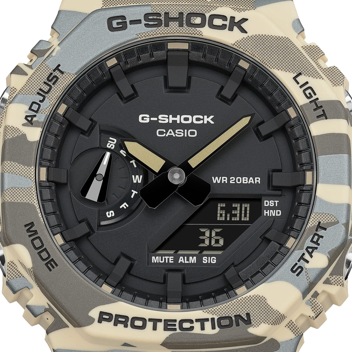 Casio G-Shock GA-2100CM-5ADR -Camo Ed- "CasiOak"-Carbon Core Guard-200M WR