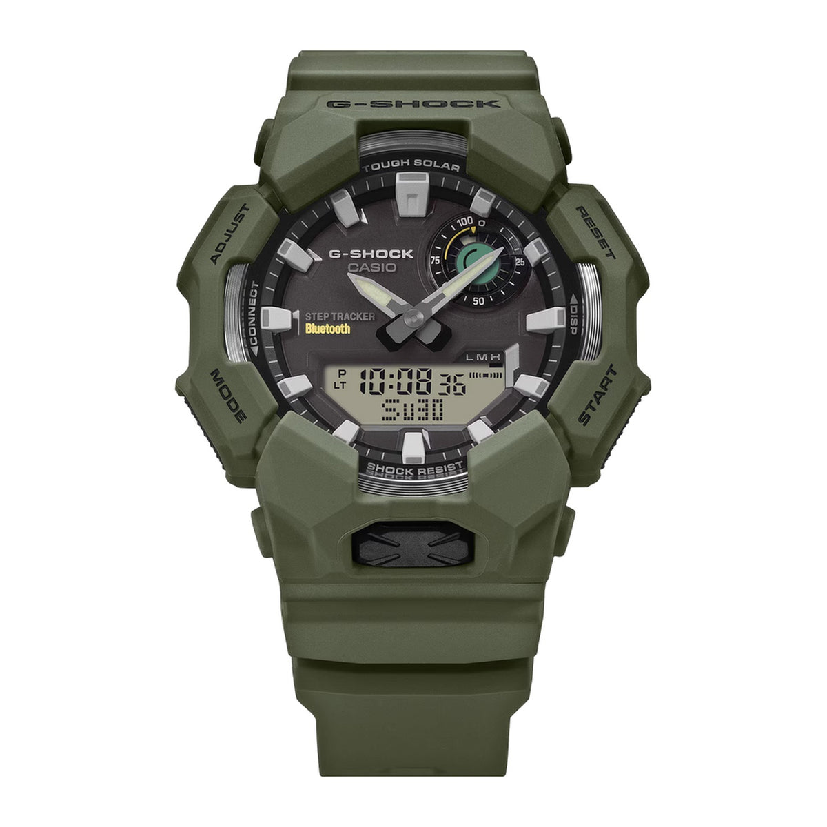 Casio G-Shock - Mens Rubber Strap Green Analogue & Digital Watch - GA-B010-3ADR