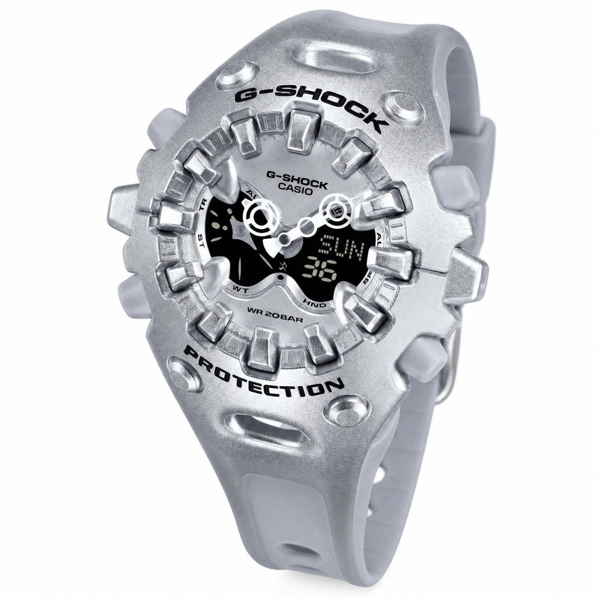 Casio G-Shock - Mens Rubber Strap Gold Analogue & Digital Watch - GA-V01A