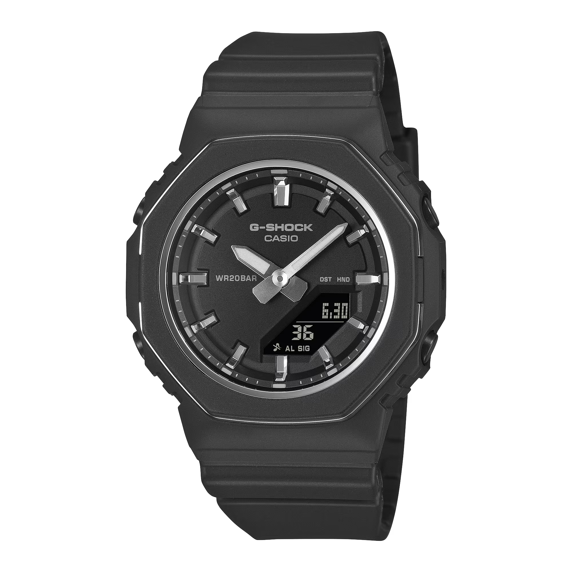 Casio G-Shock - Mens Rubber Strap Black Analogue & Digital Watch - GMA-P2110-1ADR