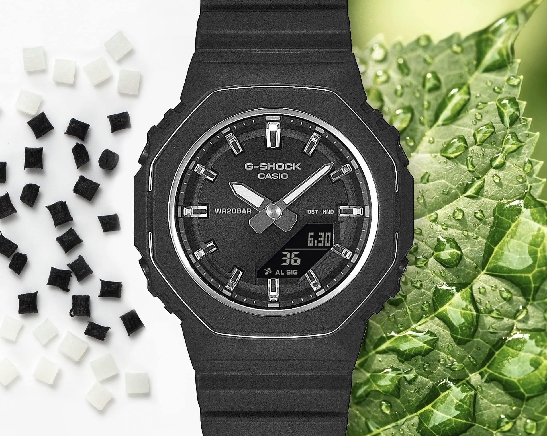 Casio G-Shock - Mens Rubber Strap Black Analogue & Digital Watch - GMA-P2110-1ADR