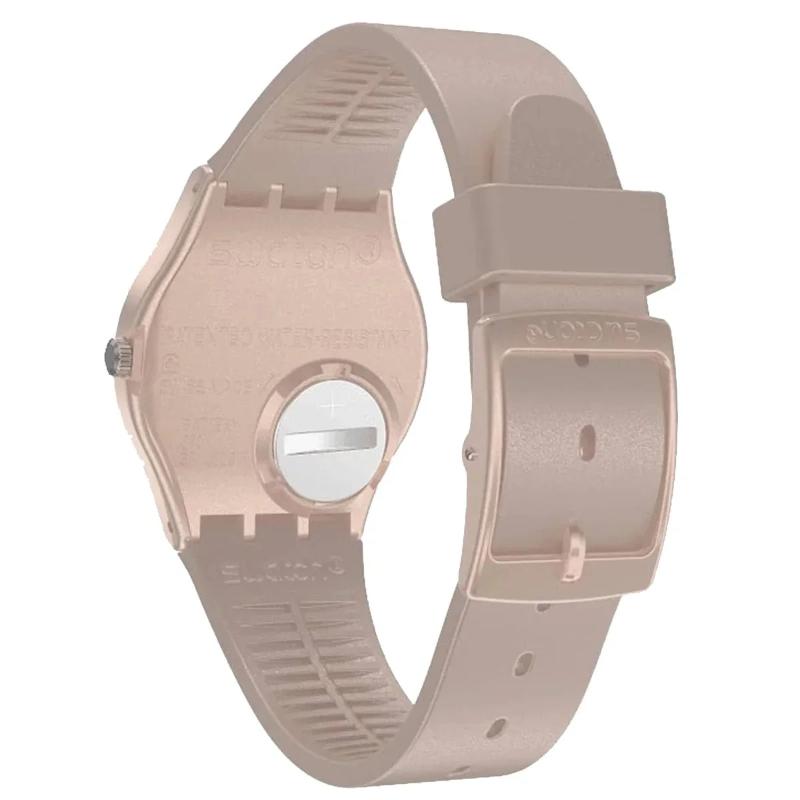 Swatch - Unisex Pink Rubber Strap Watch - GP403