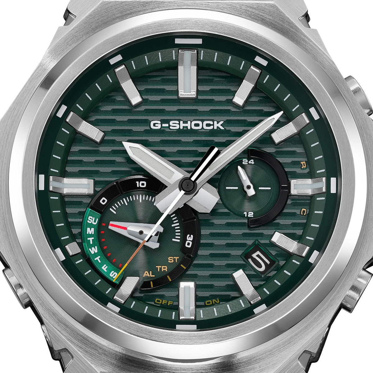 Casio G-Shock G-STEEL GST-B1000D-3ADR-Solar Bluetooth-SSteel Watch-Green