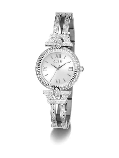 Guess - Womens Silver Stainless steel Strap Watch-GW0864L1