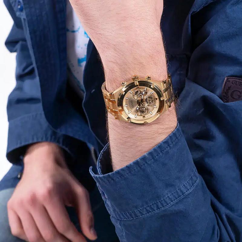 Guess Northbridge  Mens Gold Stainless steel Strap Watch-GW0260G4