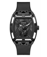 Guess Sherbrook  Mens Black Rubber Strap Watch-GW0500G2