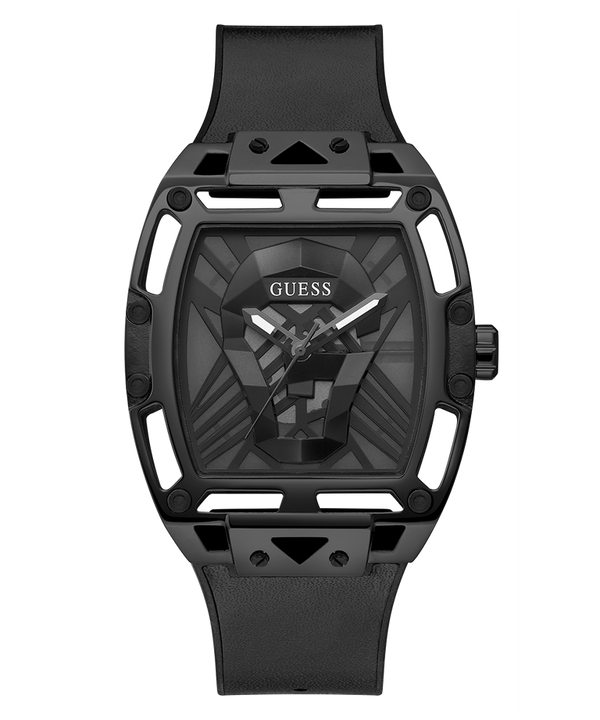 Guess Sherbrook  Mens Black Rubber Strap Watch-GW0500G2