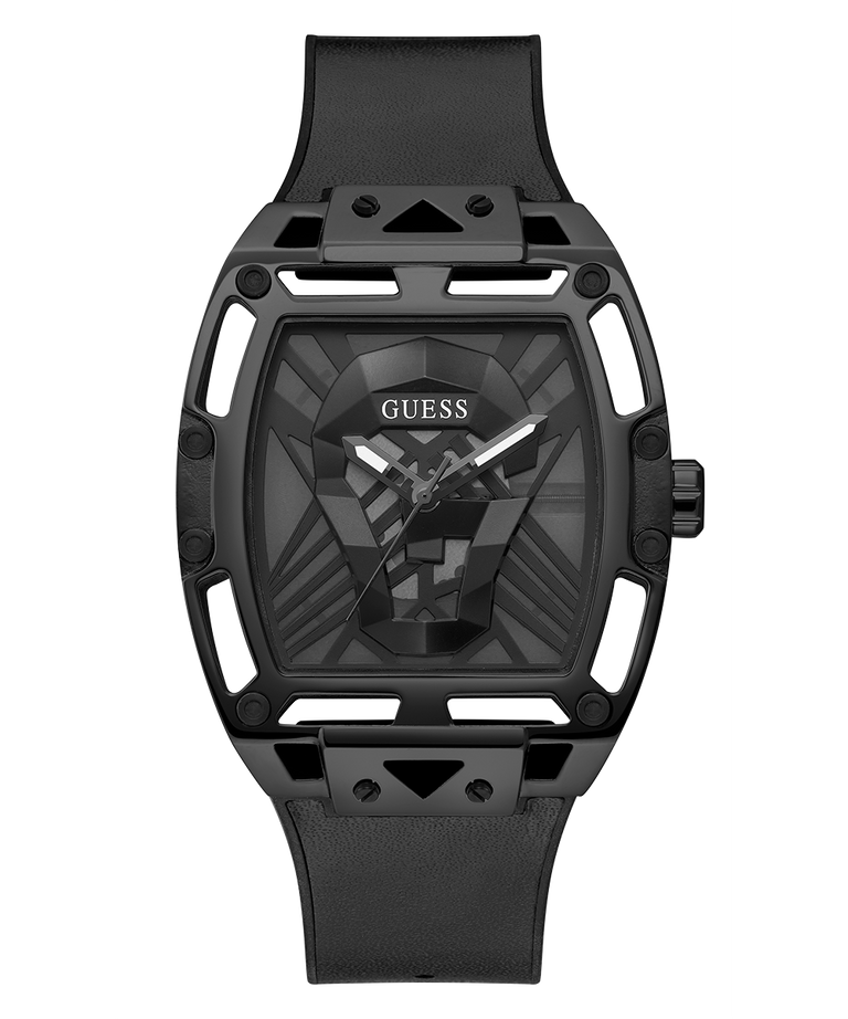 Guess Sherbrook  Mens Black Rubber Strap Watch-GW0500G2