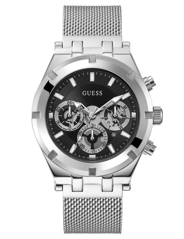 Guess Trumbull Mens Silver Stainless steel Strap Watch-GW0582G1