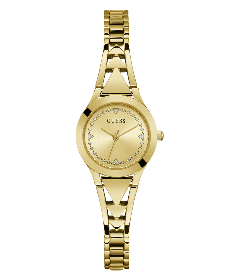 Guess Rumbush  Womens Gold Stainless steel Strap Watch-GW0609L2