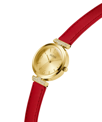 Guess Leather Red Women Watch-GW0614L6