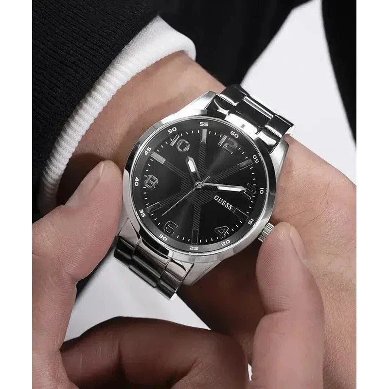 Guess Stainless steel Silver Men Watch-GW0804G2