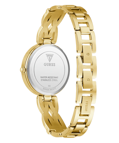 Guess Ladies Gold Tone Analog Watch