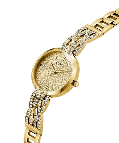 Guess Ladies Gold Tone Analog Watch