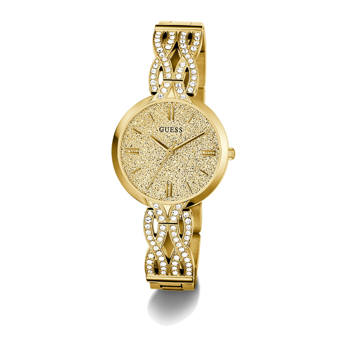 Guess Ladies Gold Tone Analog Watch