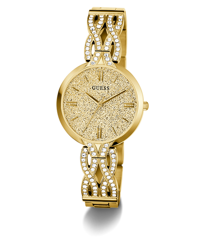 Guess Ladies Gold Tone Analog Watch