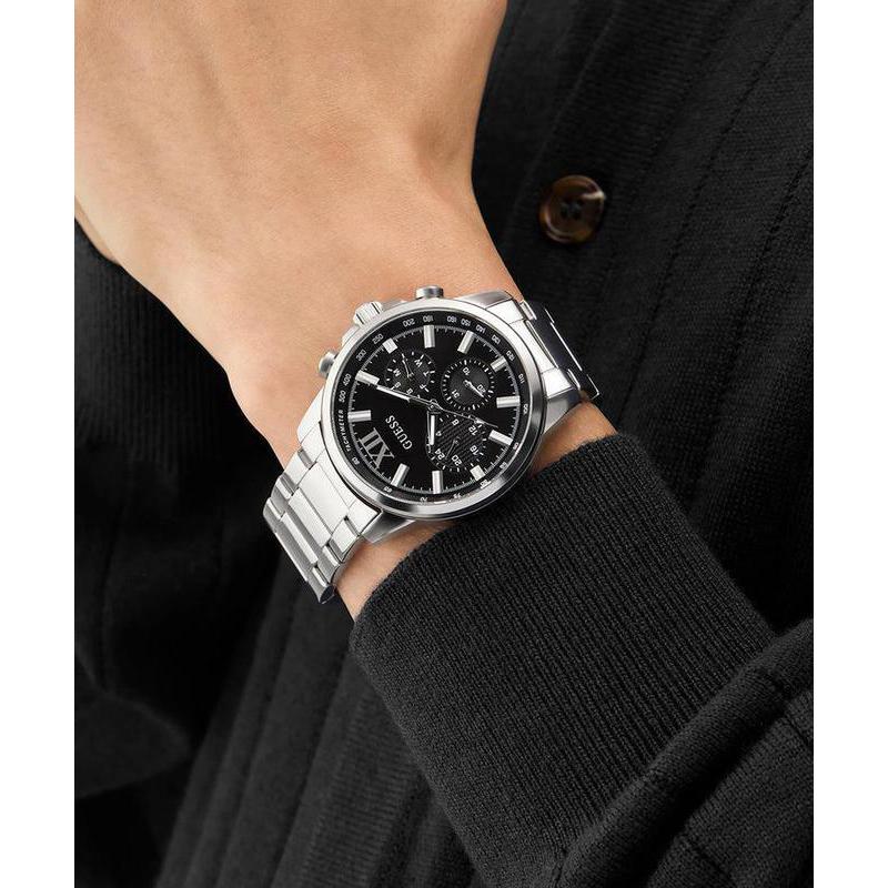 Guess Stainless steel Silver Men Watch-GW0900G1