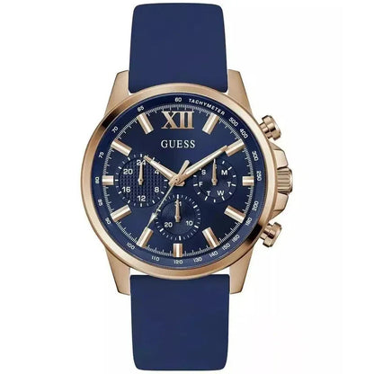 Guess Rubber Blue Men Watch-GW0913G1