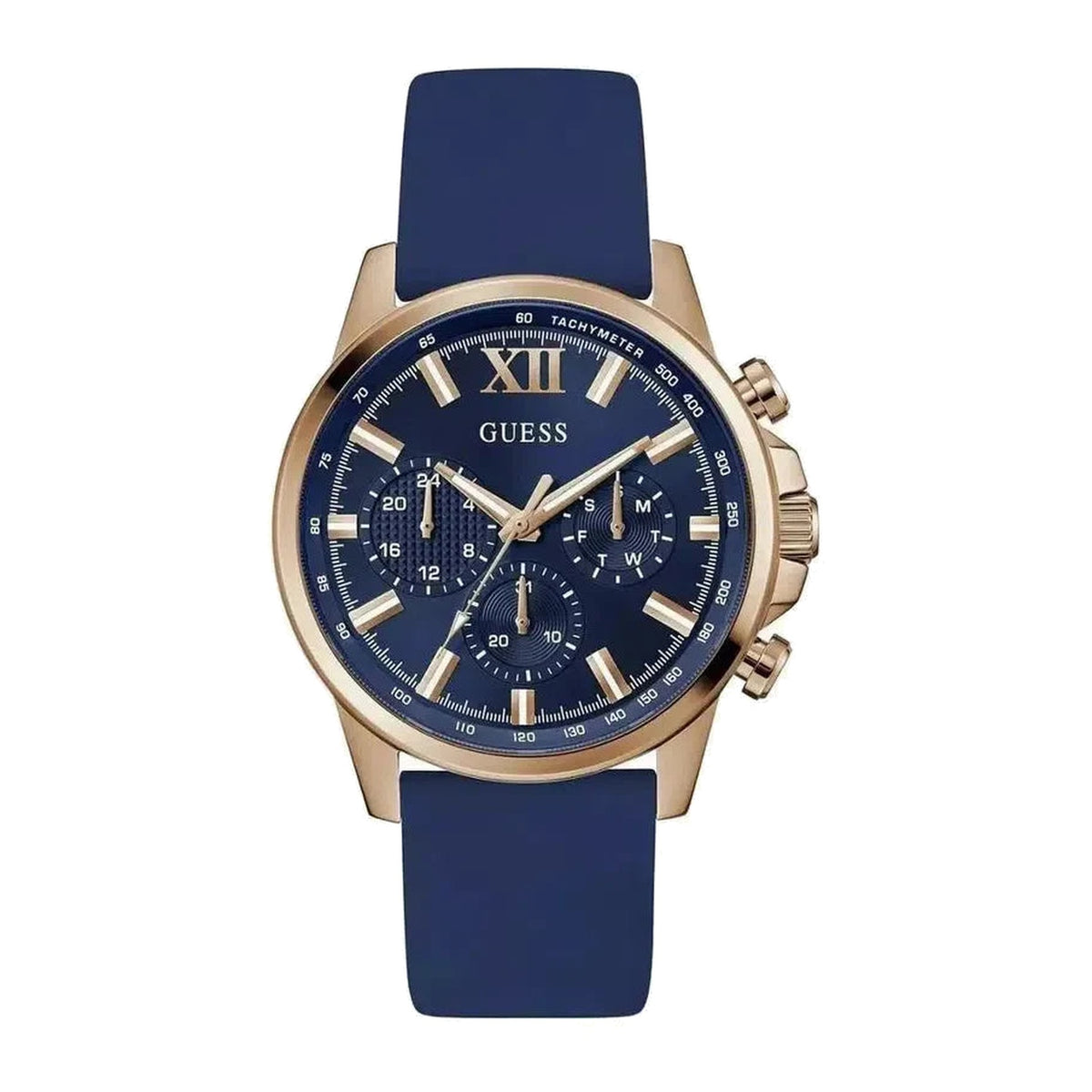 Guess Rubber Blue Men Watch-GW0913G1