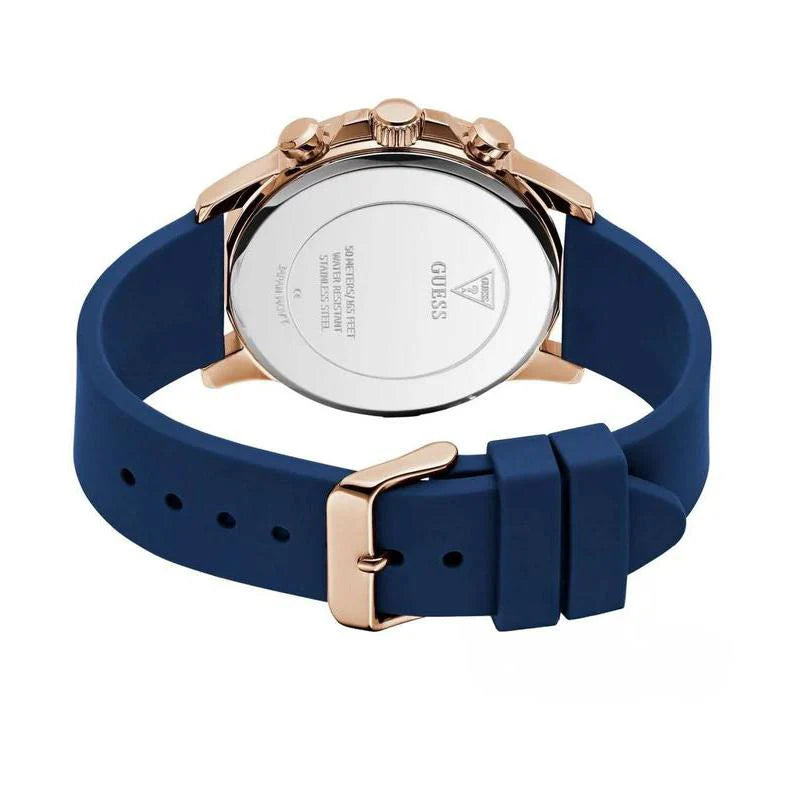 Guess Rubber Blue Men Watch-GW0913G1