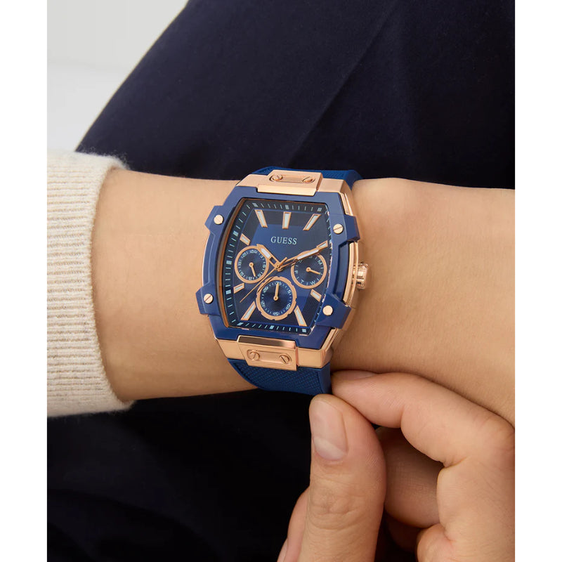 Guess Rubber Blue Men Watch-GW0956G4