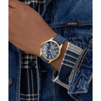 Guess Rubber Blue Men Watch-GW0964G2