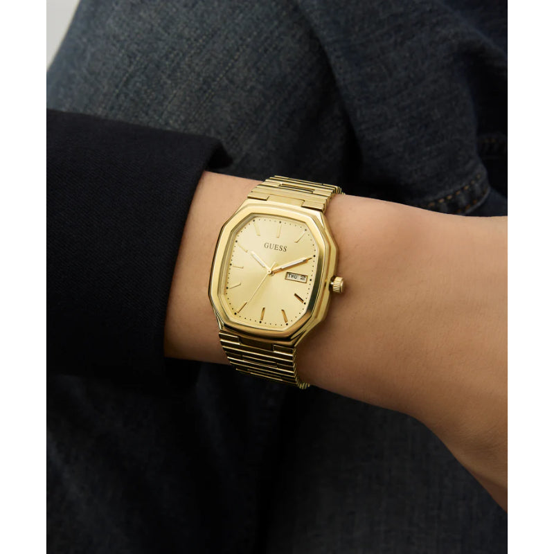 Guess Stainless steel Gold Men Watch-GW0978G2