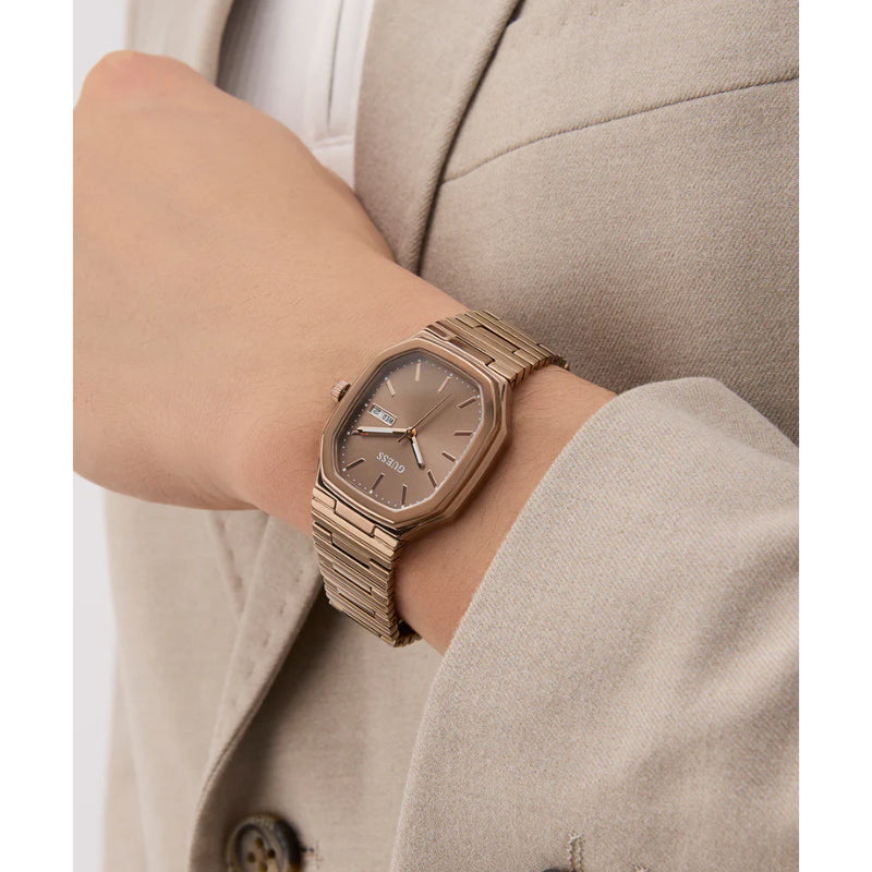Guess Stainless steel Brown Men Watch-GW0978G3