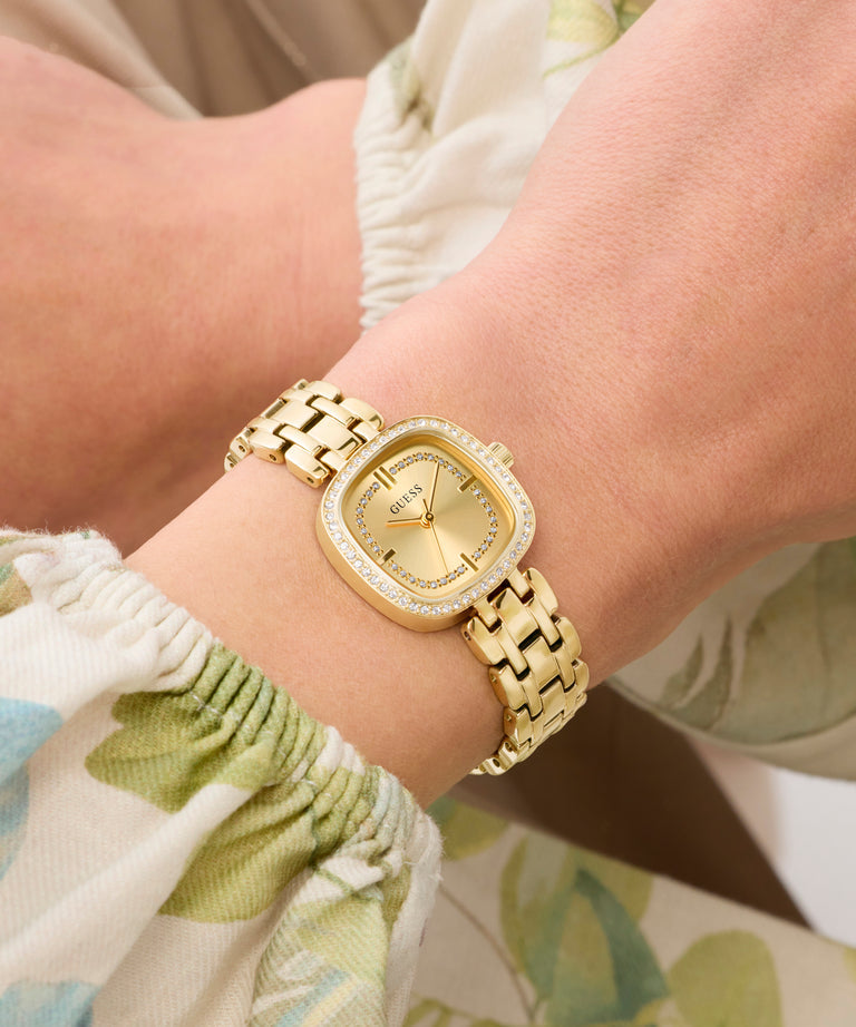 Guess Stainless steel Gold Women Watch-GW1018L2