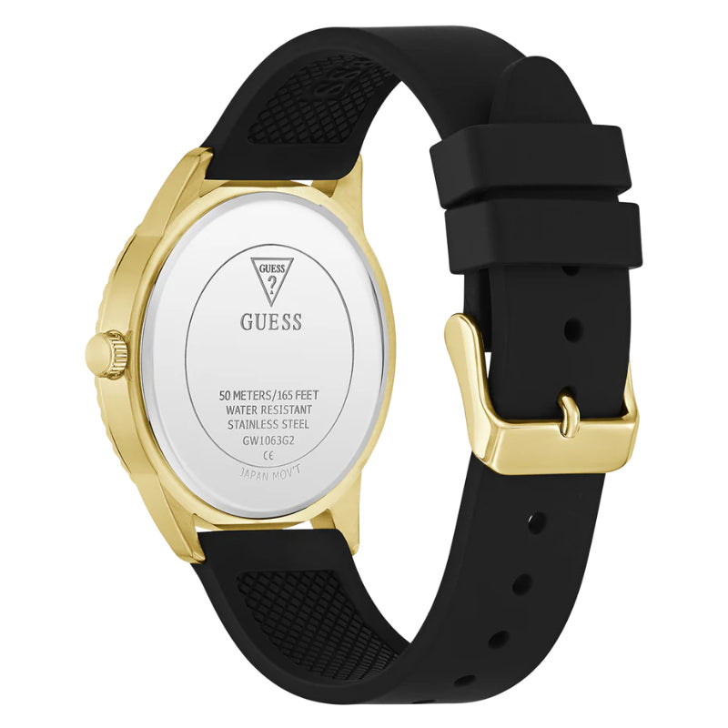 Guess Rubber Gold Men Watch-GW1063G2