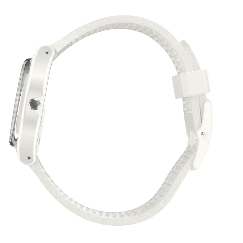 Swatch-Pearlazing White Unisex Rubber Watch-GW411